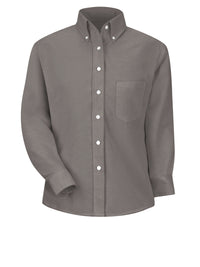 Women's Long Sleeve Executive Oxford Dress Shirt - SR71 - Grey