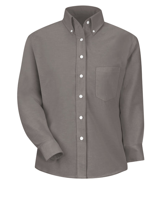 Women's Blu/Wh Str Drs Shirt 60/40 Oxf - SR71 - Grey