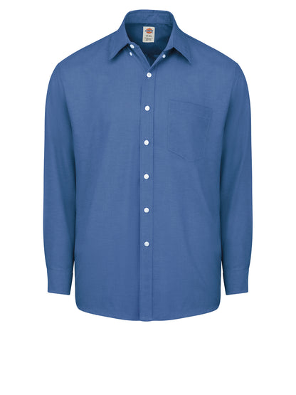 Men's Button-Down Long-Sleeve Oxford Shirt - SSS3 - French Blue