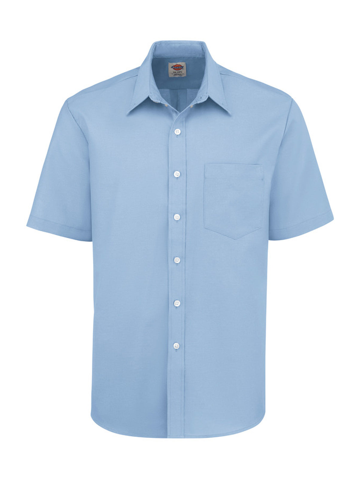 Men's Button-Down Oxford Short-Sleeve Shirt - SSS46 - Light Blue