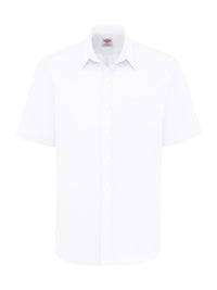 Men's Button-Down Oxford Short-Sleeve Shirt - SSS46 - White
