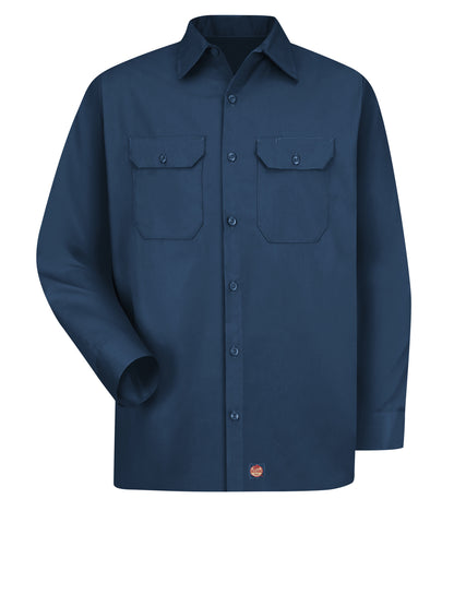 Men's Long Sleeve Utility Uniform Shirt - ST52 - Navy