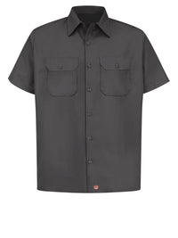 Men's Short Sleeve Utility Uniform Shirt - ST62 - Charcoal