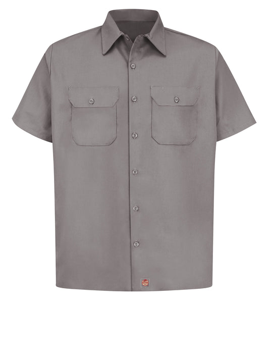 Men's Short Sleeve Utility Uniform Shirt - ST62 - Silver