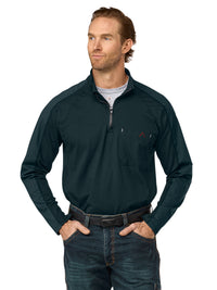 Men's 1/4 Zip Flex Knit Jersey - STZ2 - Navy