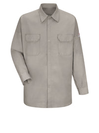Men's Flame-Resistant Welding Work Shirt - SWW2 - Silver Grey