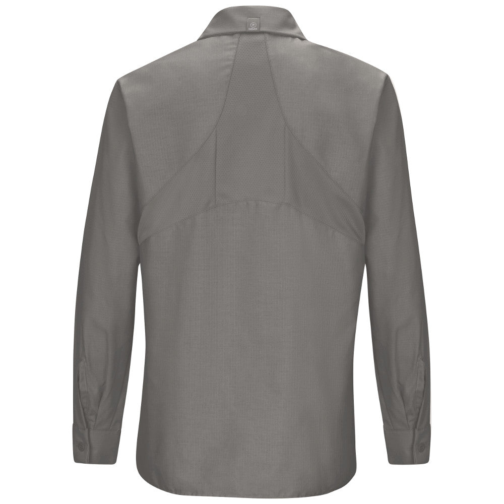 Women's Long Sleeve Work Shirt with Mimix - SX11 - Grey