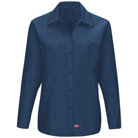 Women's Long Sleeve Work Shirt with Mimix - SX11 - Navy