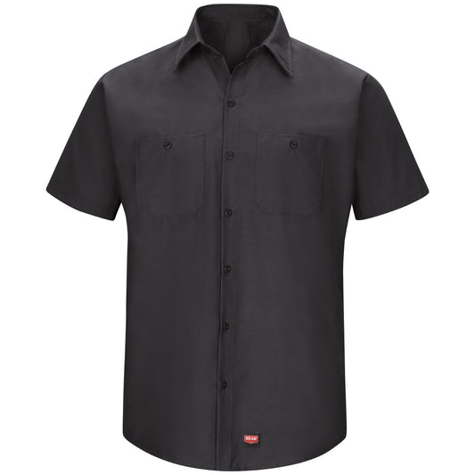 Men's Short-Sleeve MIMIX™ Work Shirt - SX20 - Black