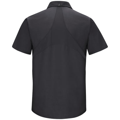 Men's Short-Sleeve MIMIX™ Work Shirt - SX20 - Black