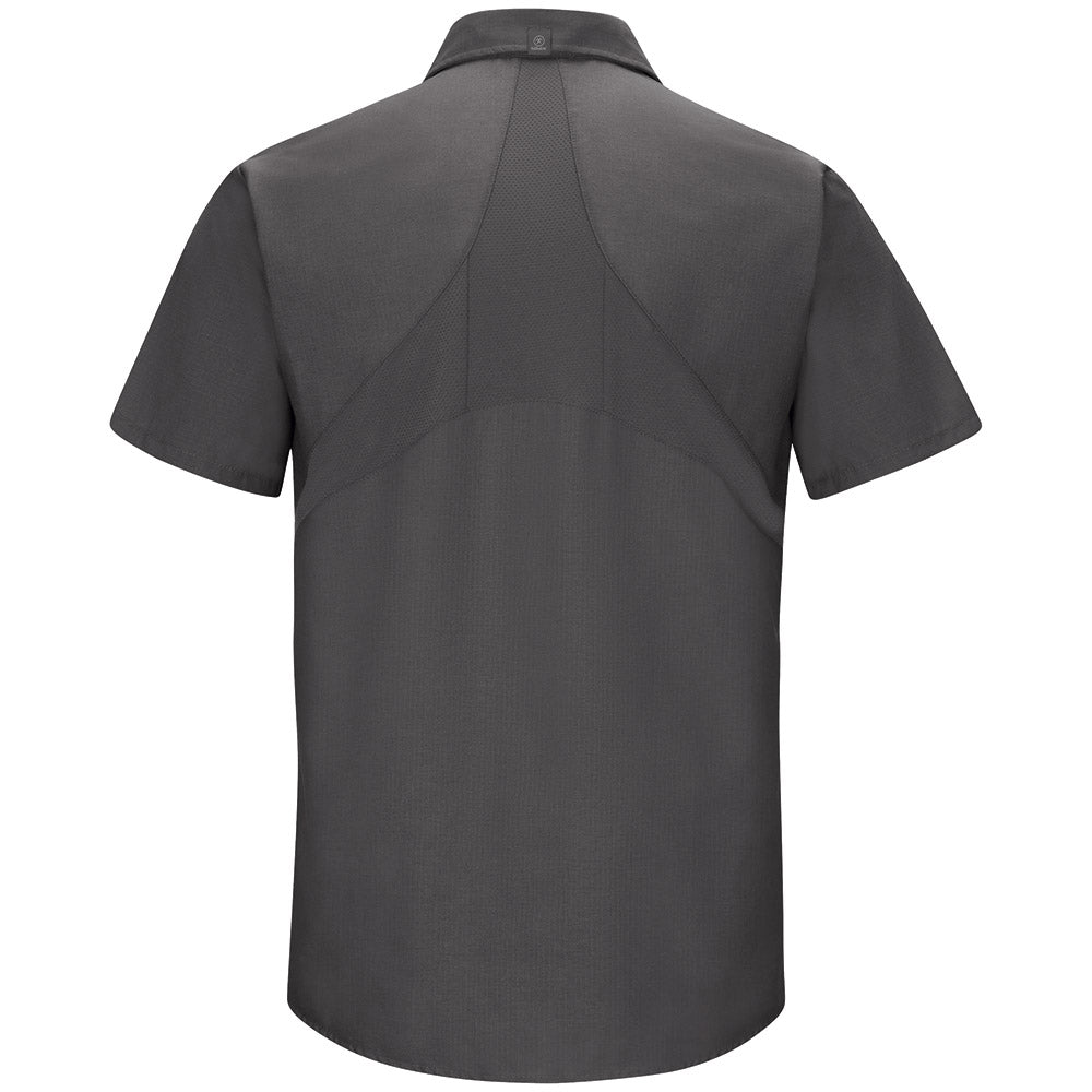 Men's Short-Sleeve MIMIX™ Work Shirt - SX20 - Charcoal