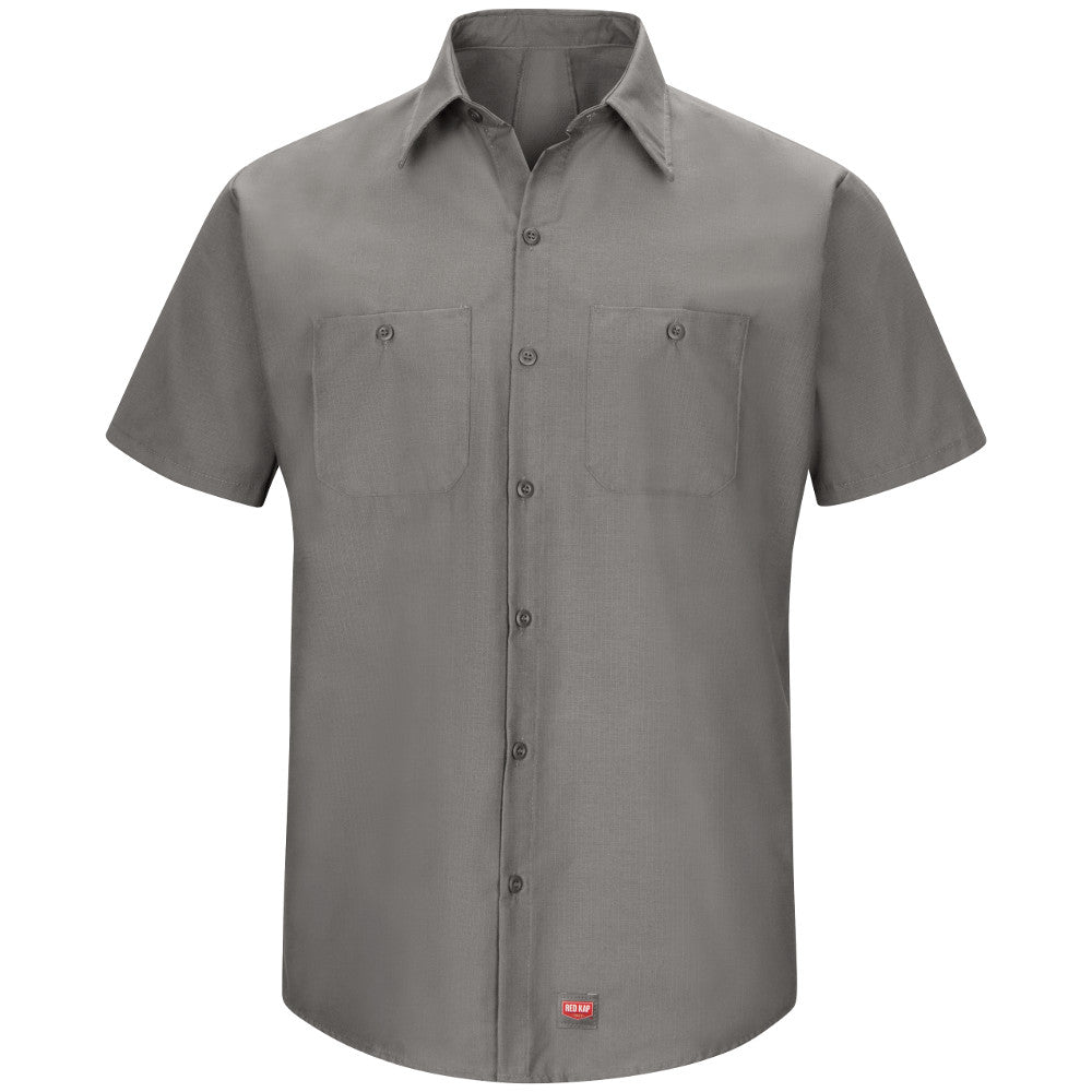 Men's Short-Sleeve MIMIX™ Work Shirt - SX20 - Grey