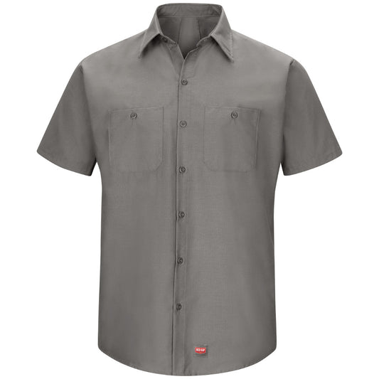 Men's Short-Sleeve MIMIX™ Work Shirt - SX20 - Grey