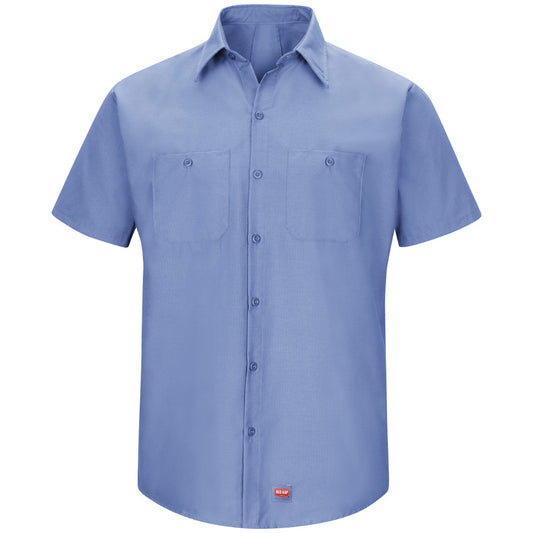 Men's Short-Sleeve MIMIX™ Work Shirt - SX20 - Light Blue