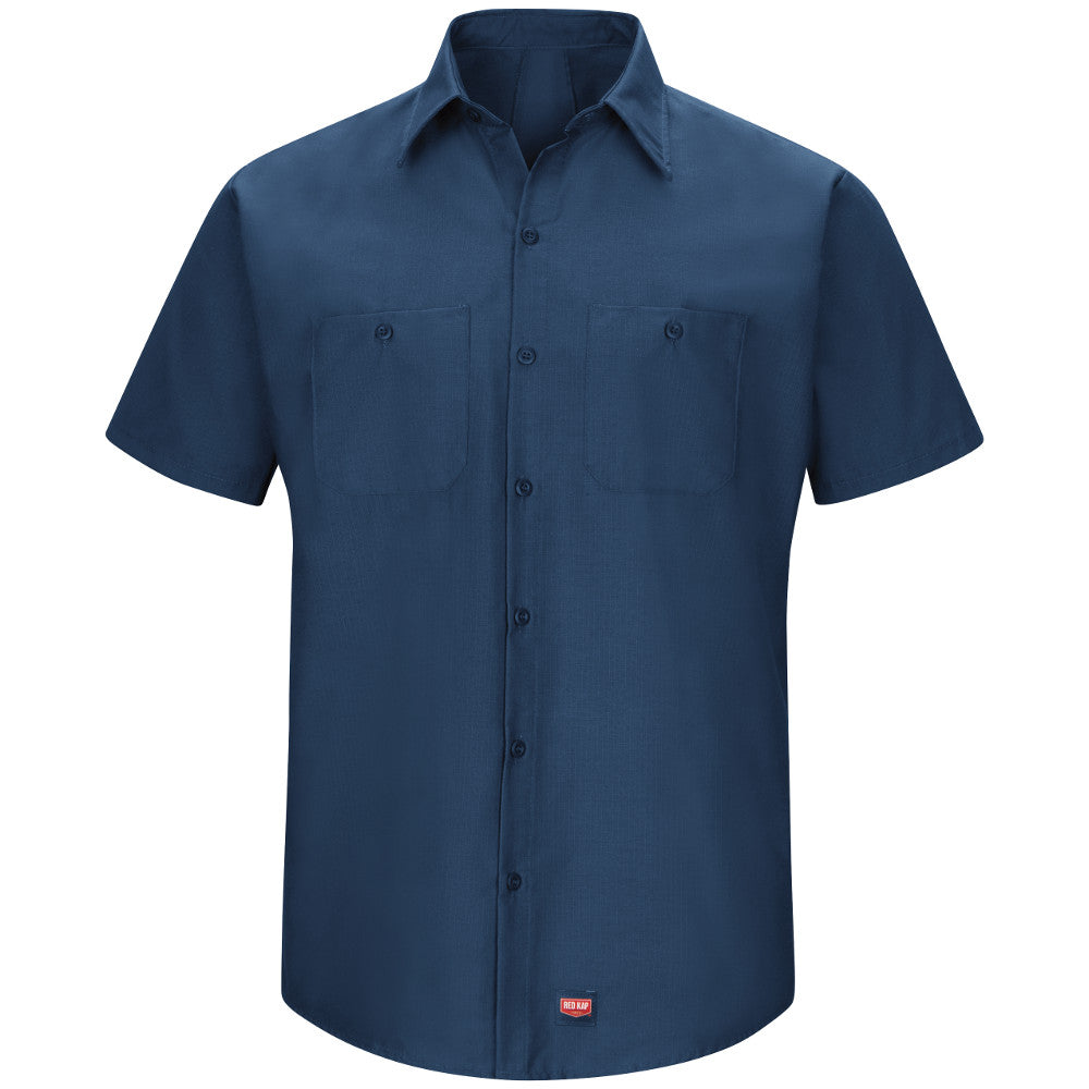 Men's Short-Sleeve MIMIX™ Work Shirt - SX20 - Navy