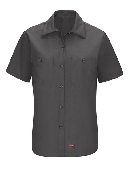 Women's Short Sleeve Mimix Work Shirt - SX21 - Charcoal