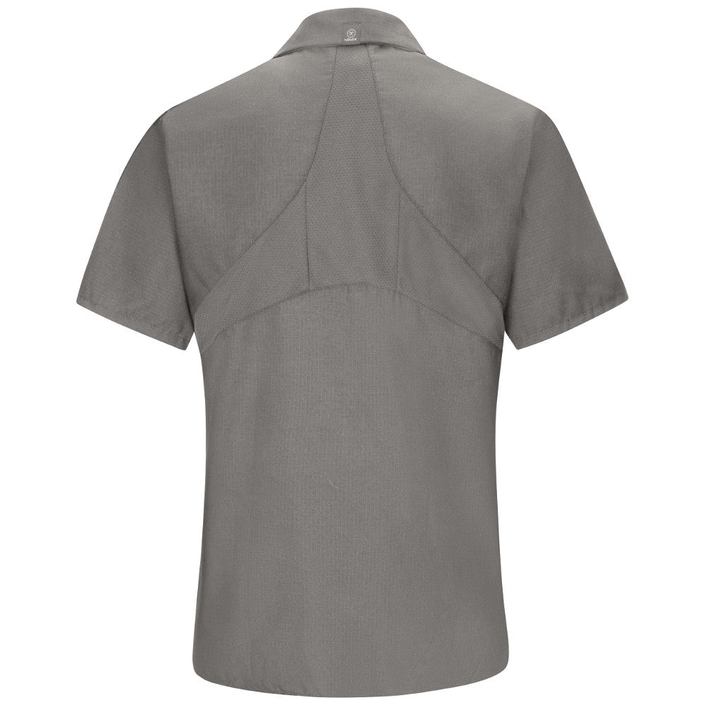 Women's Short Sleeve Mimix Work Shirt - SX21 - Grey