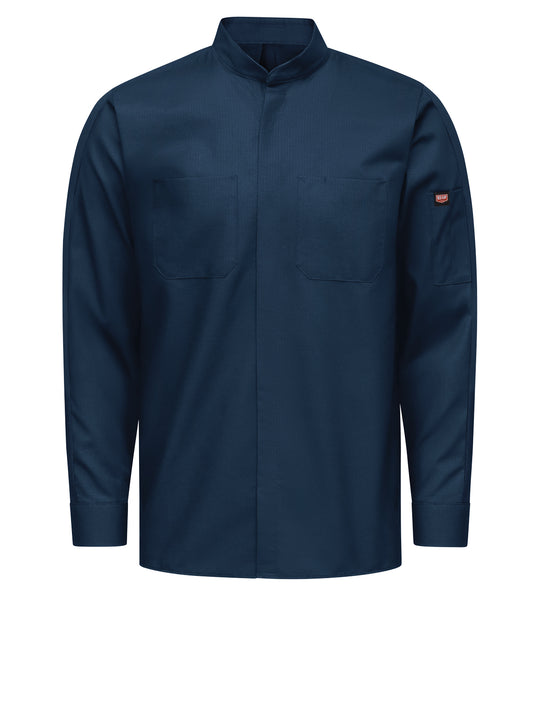 Men's Long Sleeve Two-Tone Pro+ Work Shirt with OilBlok and MIMIX™ - SX36 - Navy