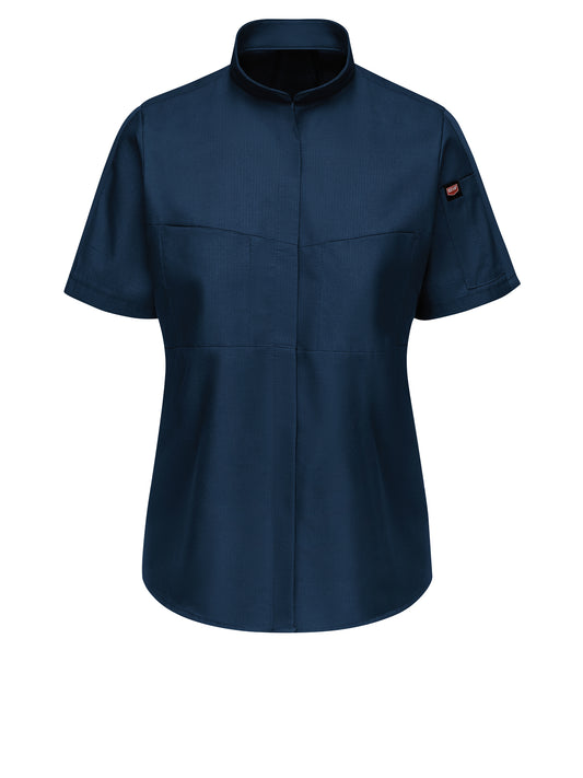 Women's Short Sleeve Performance Pro+ Work Shirt with OilBlok + Mimix™ - SX45 - Navy