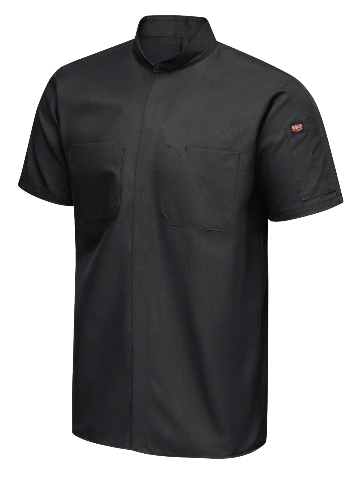 Men's Short Sleeve Two Tone Pro+ Work Shirt with OilBlok and MIMIX™ - SX46 - Black