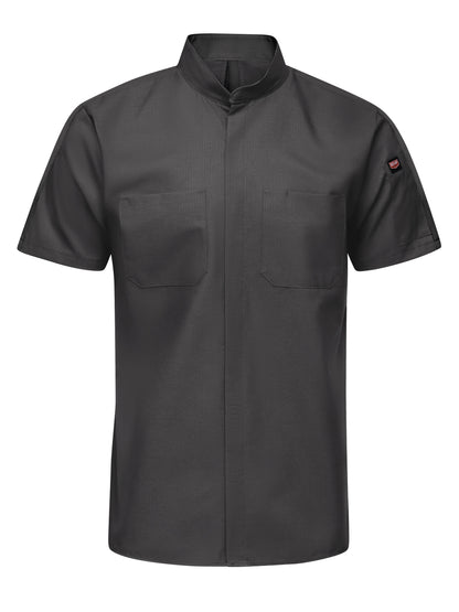 Men's Short Sleeve Two Tone Pro+ Work Shirt with OilBlok and MIMIX™ - SX46 - Charcoal