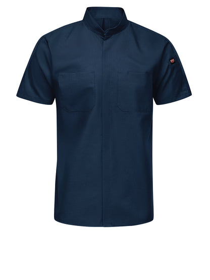 Men's Short Sleeve Two Tone Pro+ Work Shirt with OilBlok and MIMIX™ - SX46 - Navy