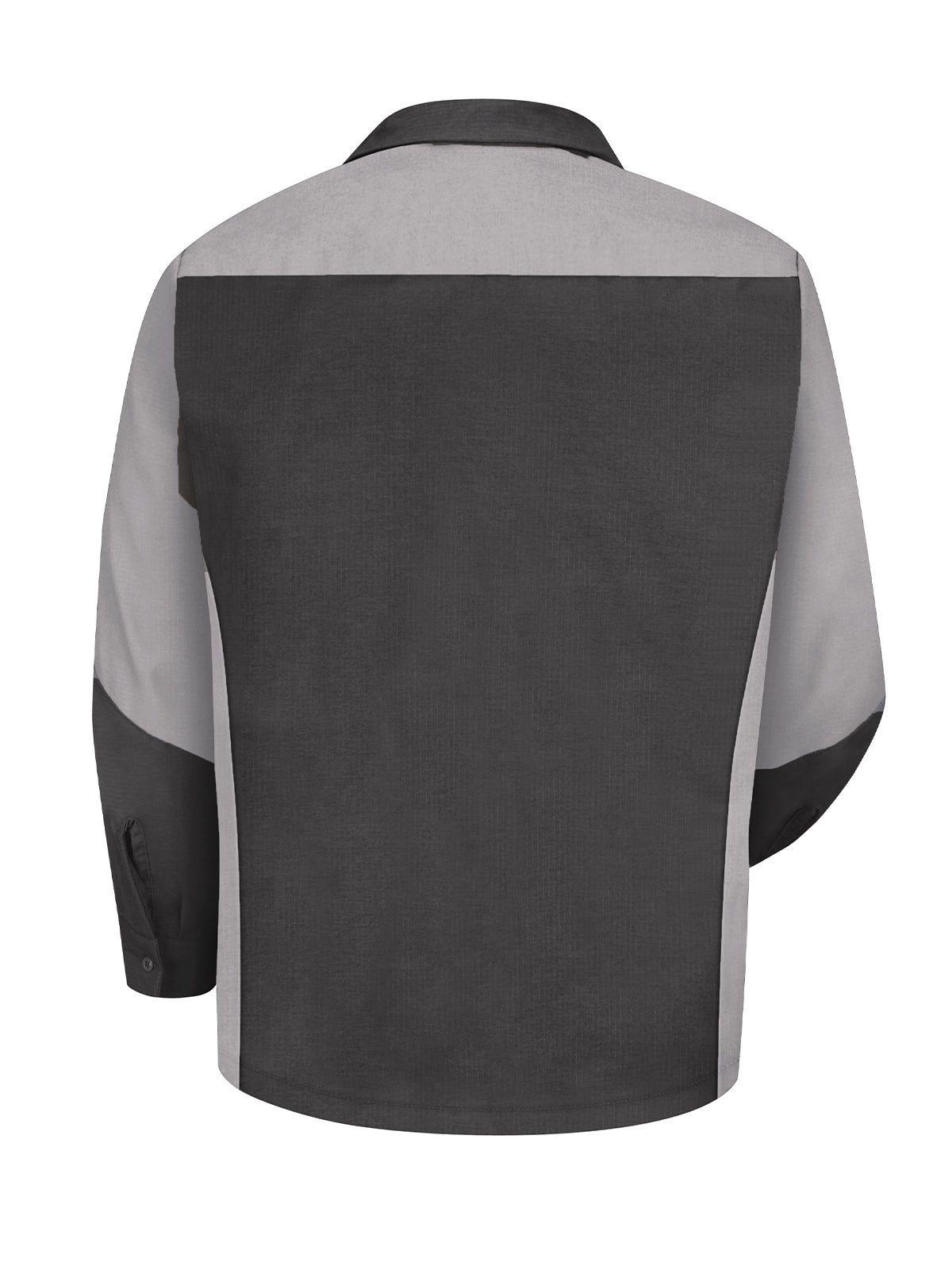 Men's Long Sleeve Two-Tone Crew Shirt - SY10 - Charcoal/Grey