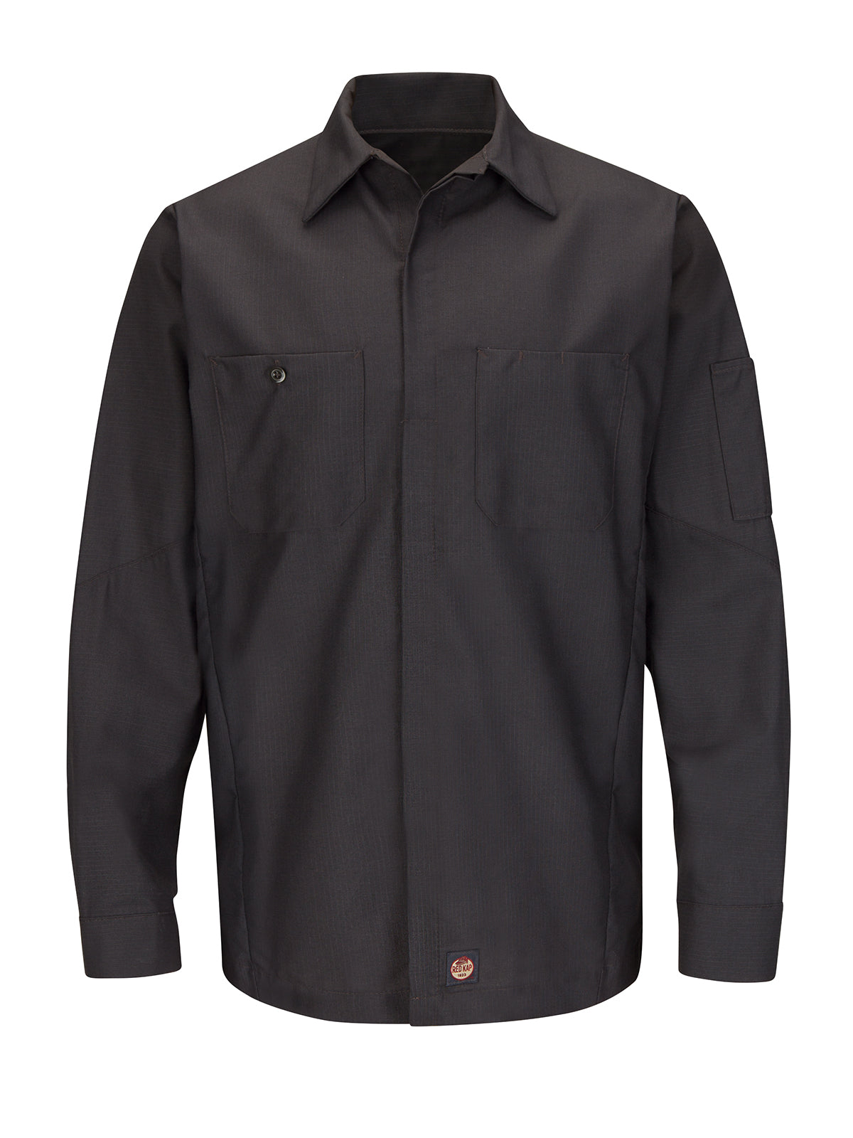 Men's Long Sleeve Two-Tone Crew Shirt - SY10 - Charcoal