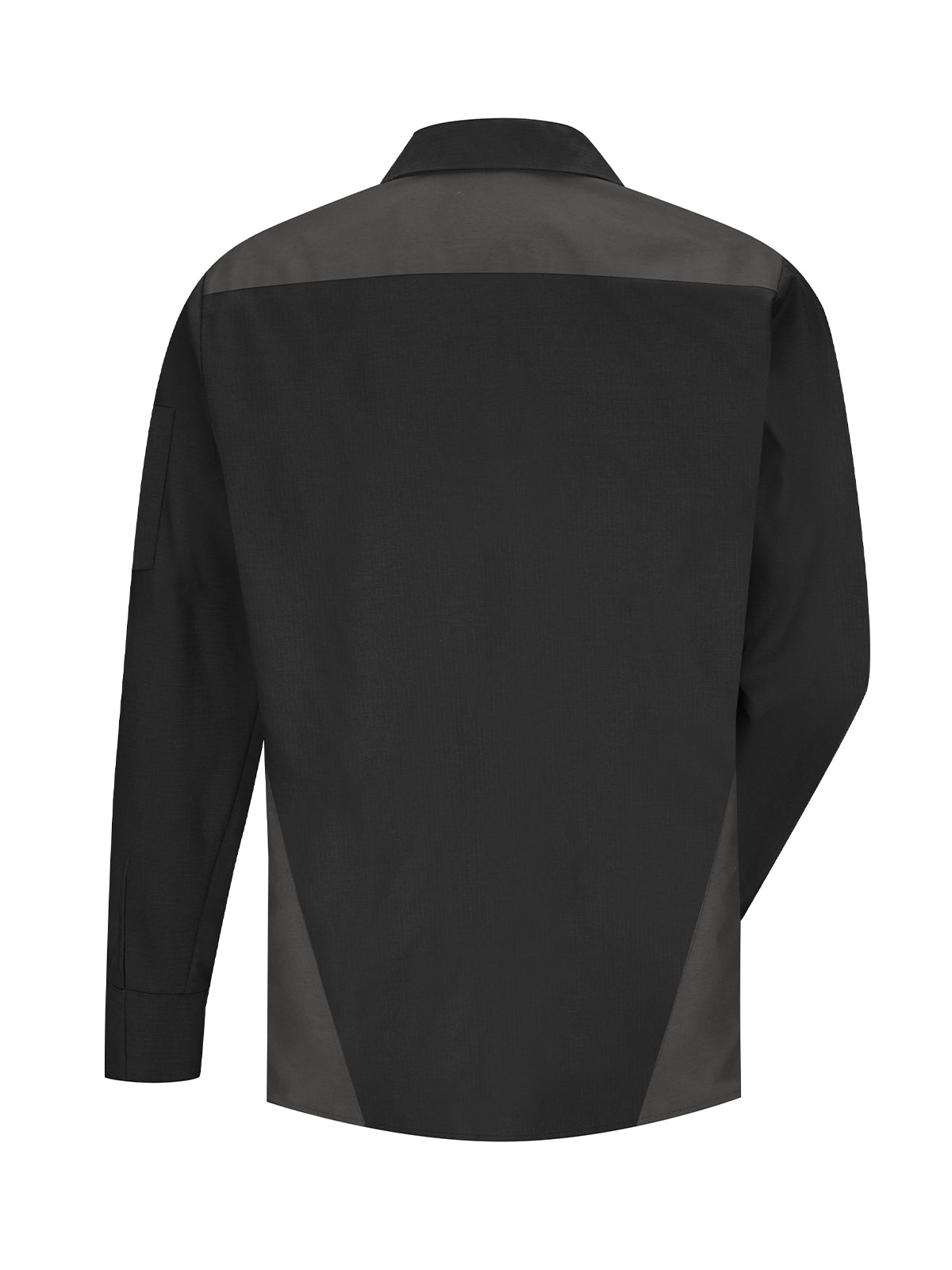 Men's Long Sleeve Tri-Color Shop Shirt - SY18 - Black/Charcoal