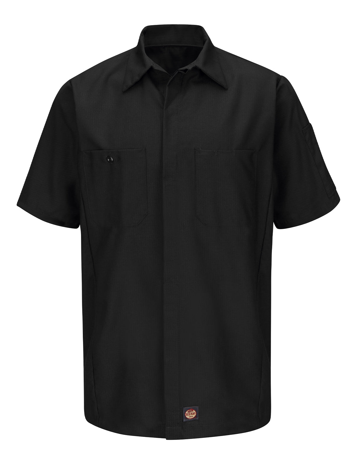 Men's Short Sleeve Two-Tone Crew Shirt - SY20 - Black