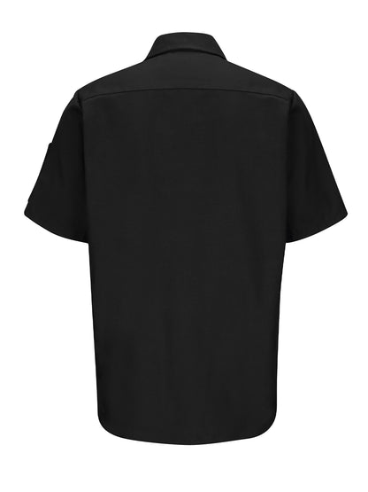 Men's Short Sleeve Two-Tone Crew Shirt - SY20 - Black