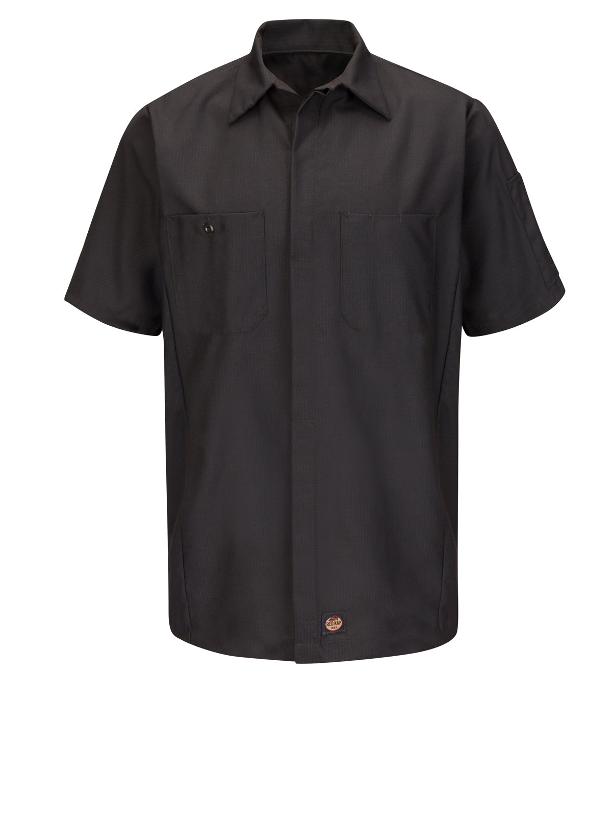 Men's Short Sleeve Two-Tone Crew Shirt - SY20 - Charcoal