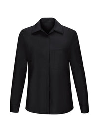 Women's Long Sleeve Performance Plus Shop Shirt - SY31 - Black / Charcoal