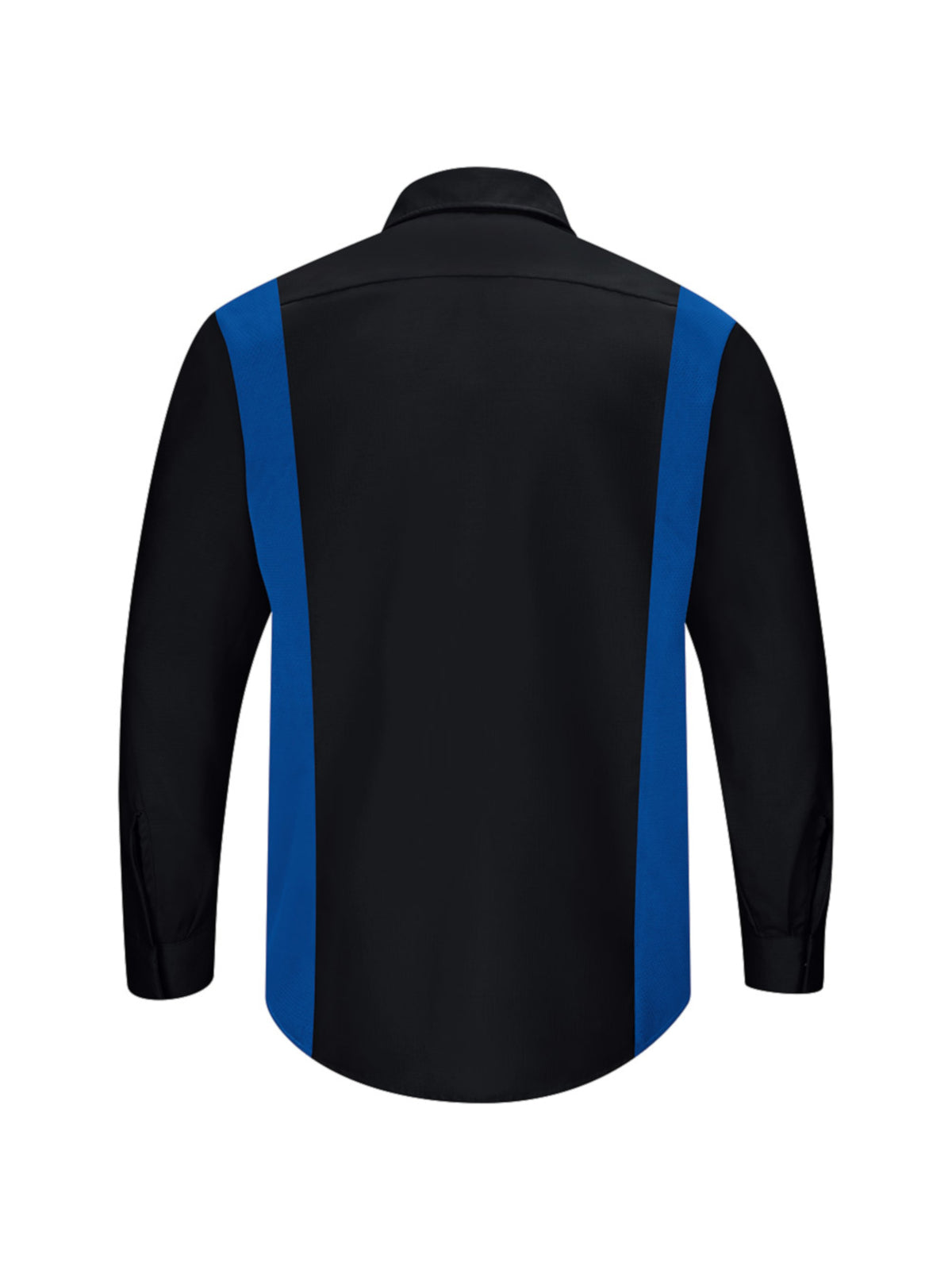 Men's Long Sleeve Performance Plus Shop Shirt - SY32 - Black/Royal Blue