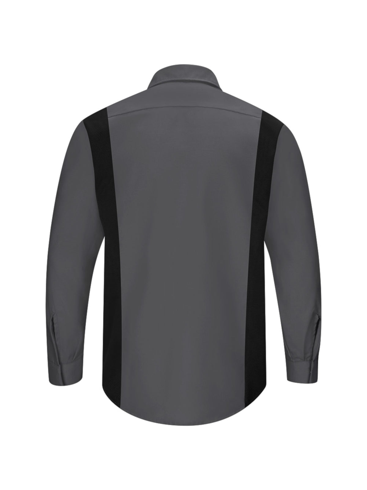 Men's Long Sleeve Performance Plus Shop Shirt - SY32 - Charcoal/Black