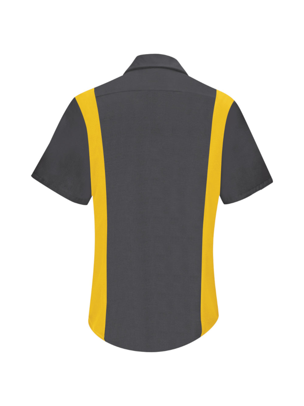 Women's Short Sleeve Performance Plus Shop Shirt - SY41 - Charcoal / Yellow