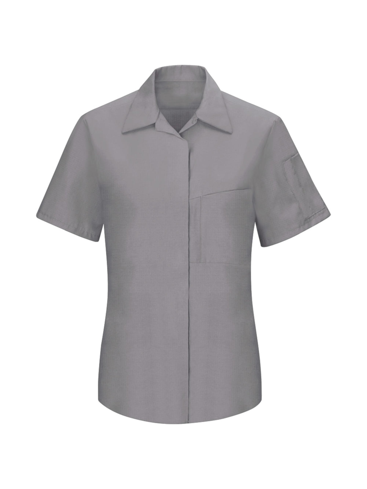 Women's Short Sleeve Performance Plus Shop Shirt - SY41 - Light Grey/Charcoal Mesh