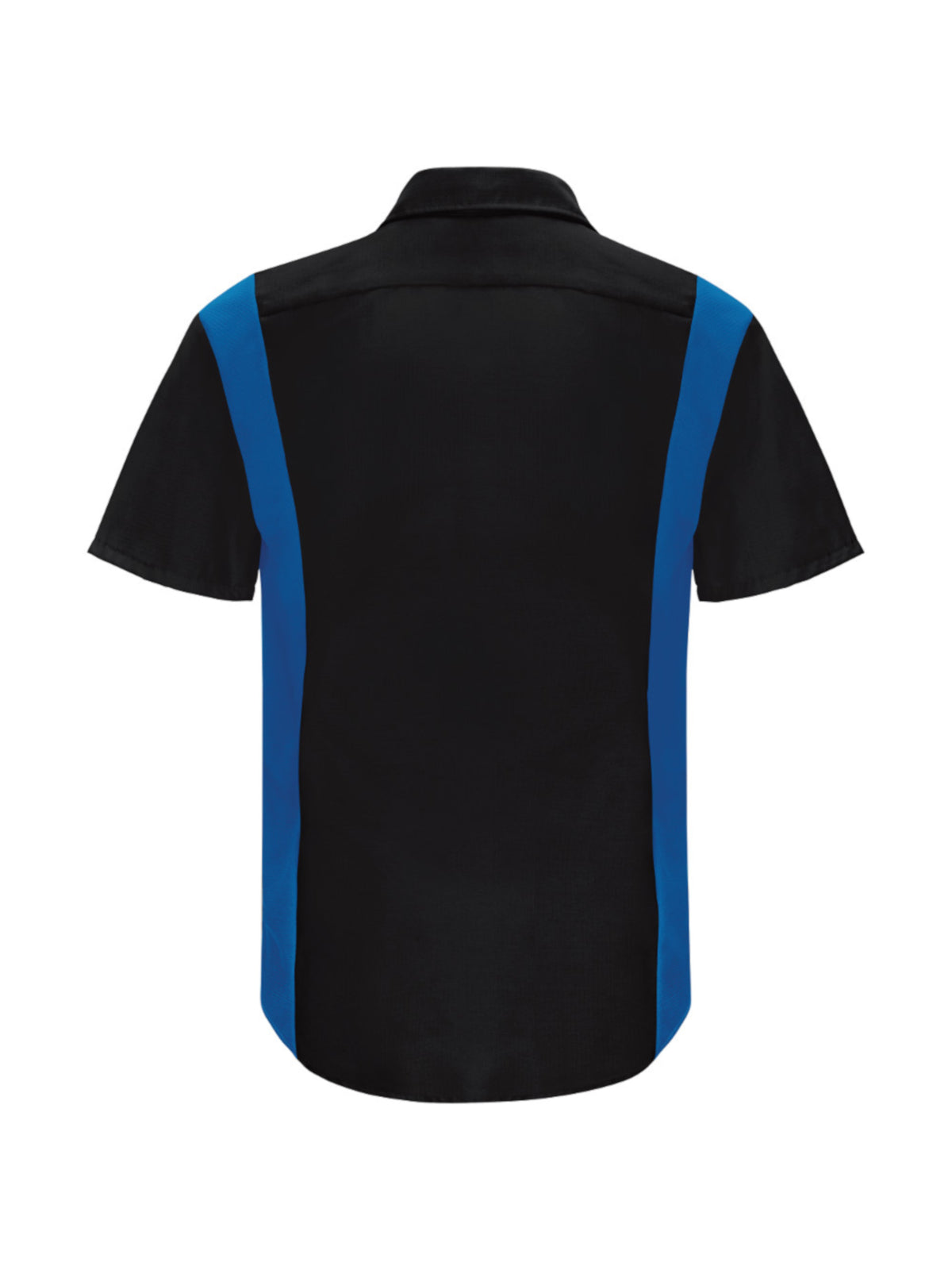 Men's Short Sleeve Performance Plus Shop Shirt - SY42 - Black/Royal Blue