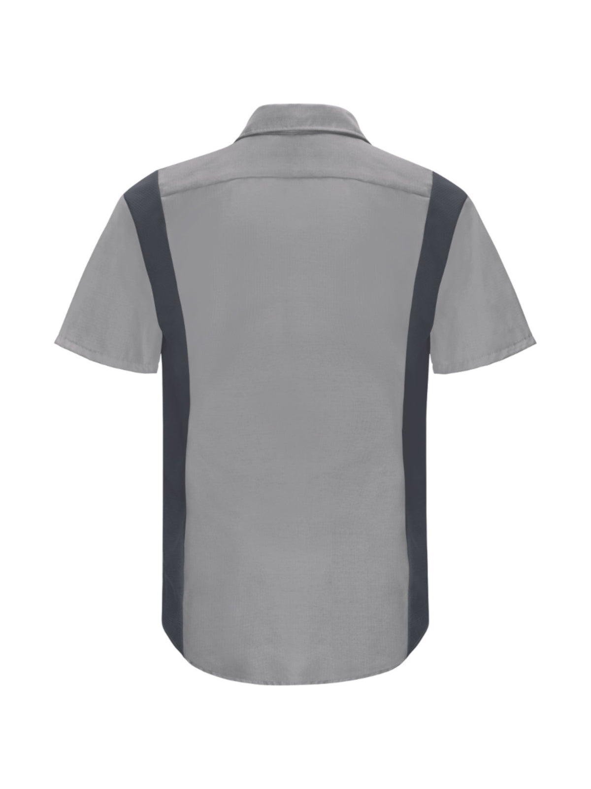 Men's Short Sleeve Performance Plus Shop Shirt - SY42 - Light Grey/Charcoal Mesh