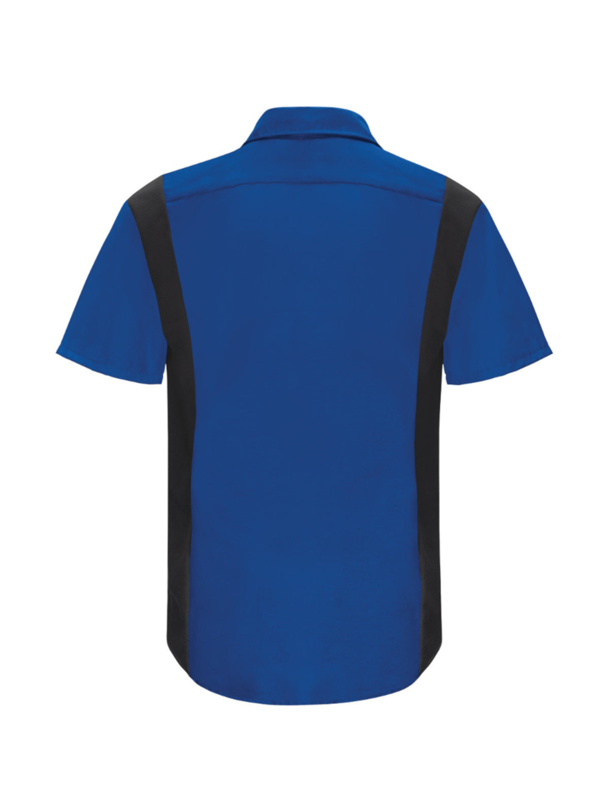 Men's Short Sleeve Performance Plus Shop Shirt - SY42 - Royal Blue/Black Mesh