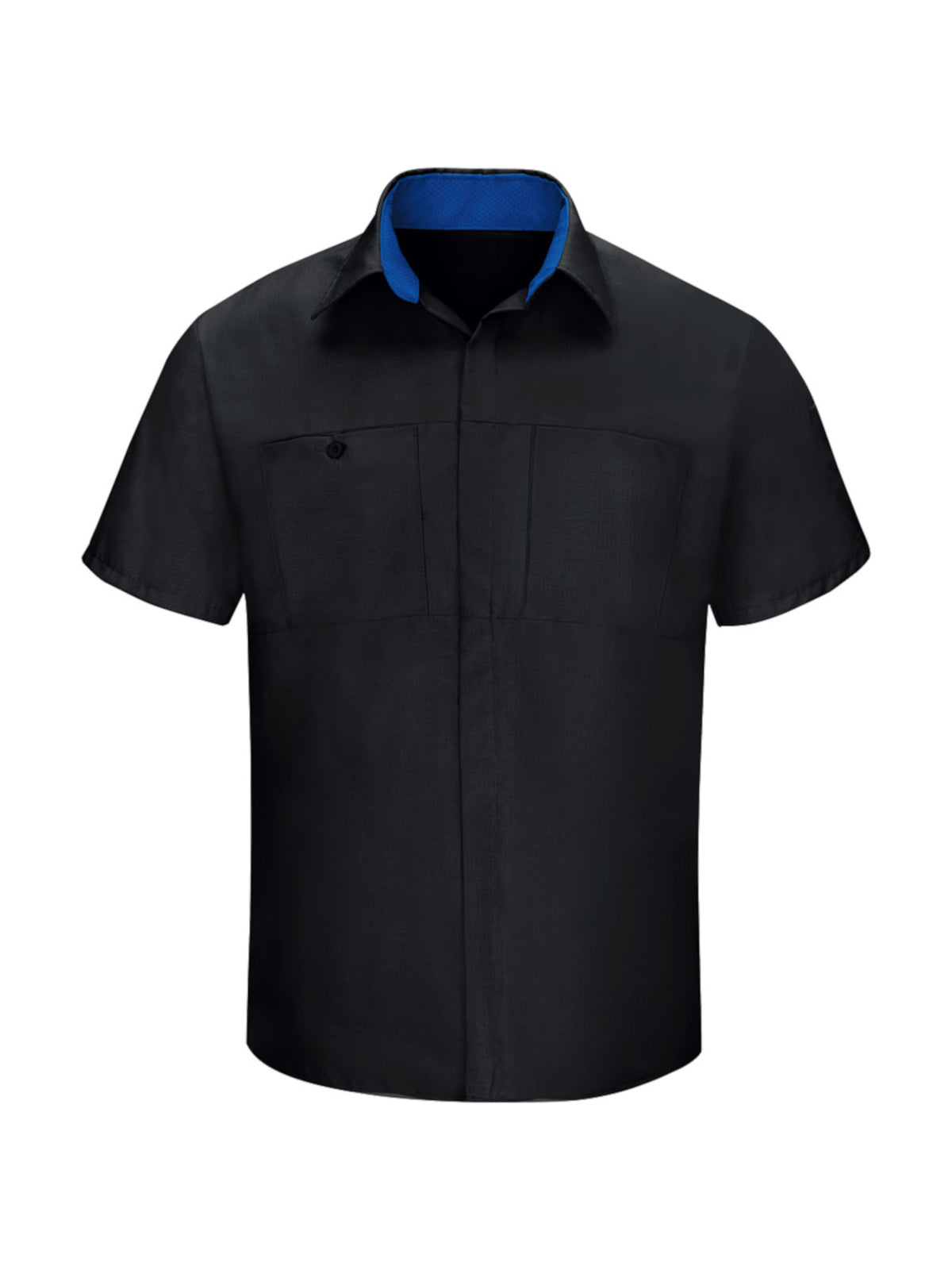 Men's Short Sleeve Performance Plus Shop Shirt - SY42 - Charcoal/Yellow Mesh