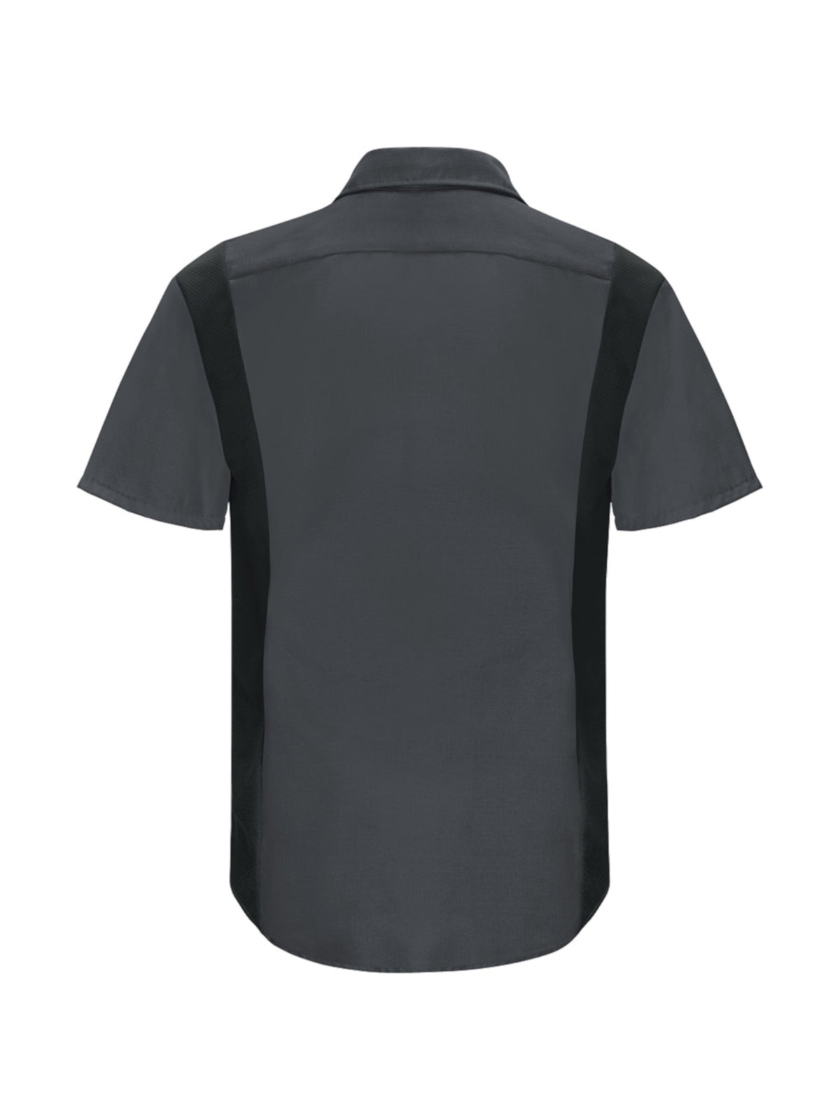 Men's Short Sleeve Performance Plus Shop Shirt - SY42 - Light Grey/Charcoal Mesh