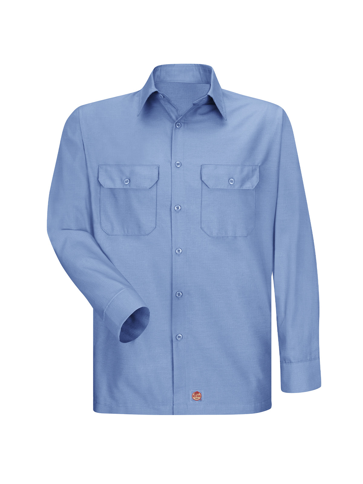 Men's Long Sleeve Solid Rip Stop Shirt - SY50 - Light Blue