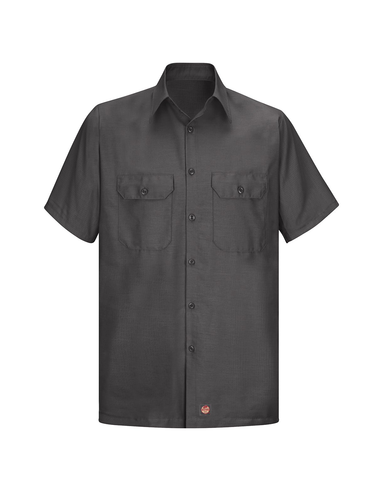 Men's Short Sleeve Solid Rip Stop Shirt - SY60 - Charcoal