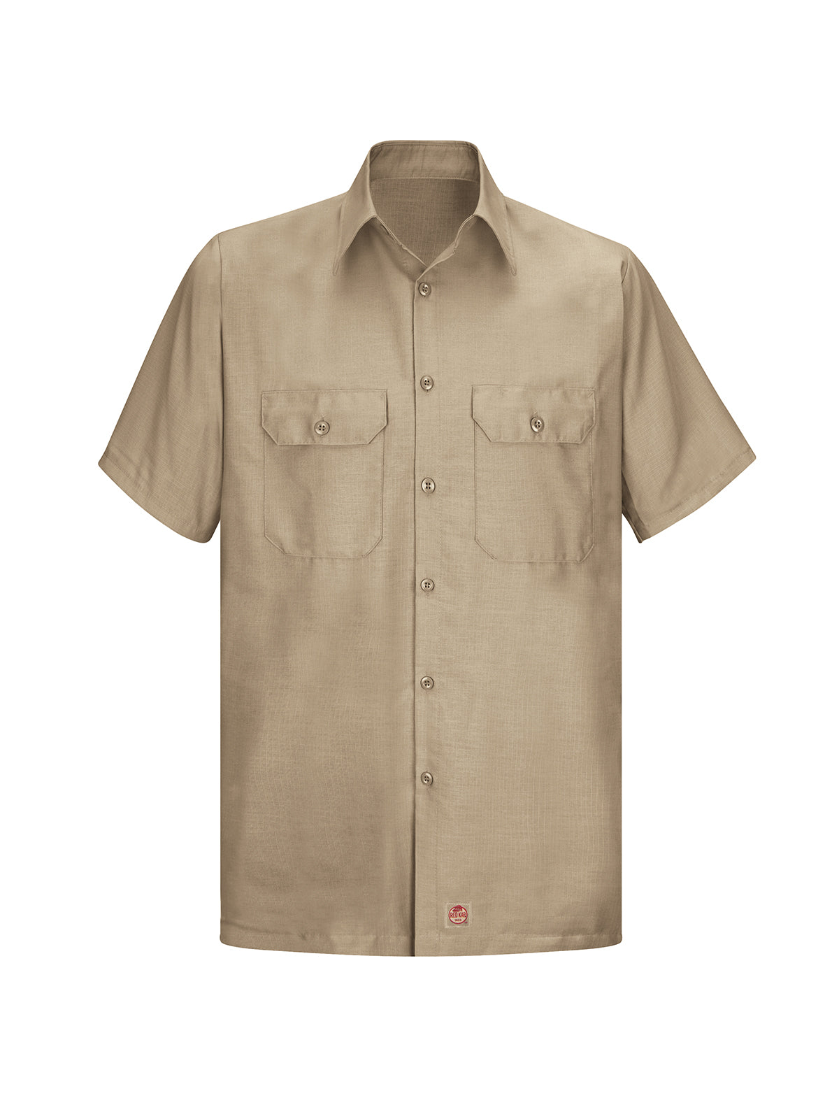 Men's Short Sleeve Solid Rip Stop Shirt - SY60 - Khaki