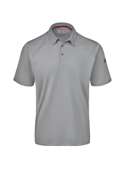 Men's Pocketless Cooling Stretch Jersey Polo - TCM2 - Gravel