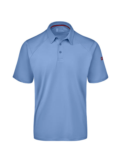 Men's Pocketless Cooling Stretch Jersey Polo - TCM2 - Medium Blue