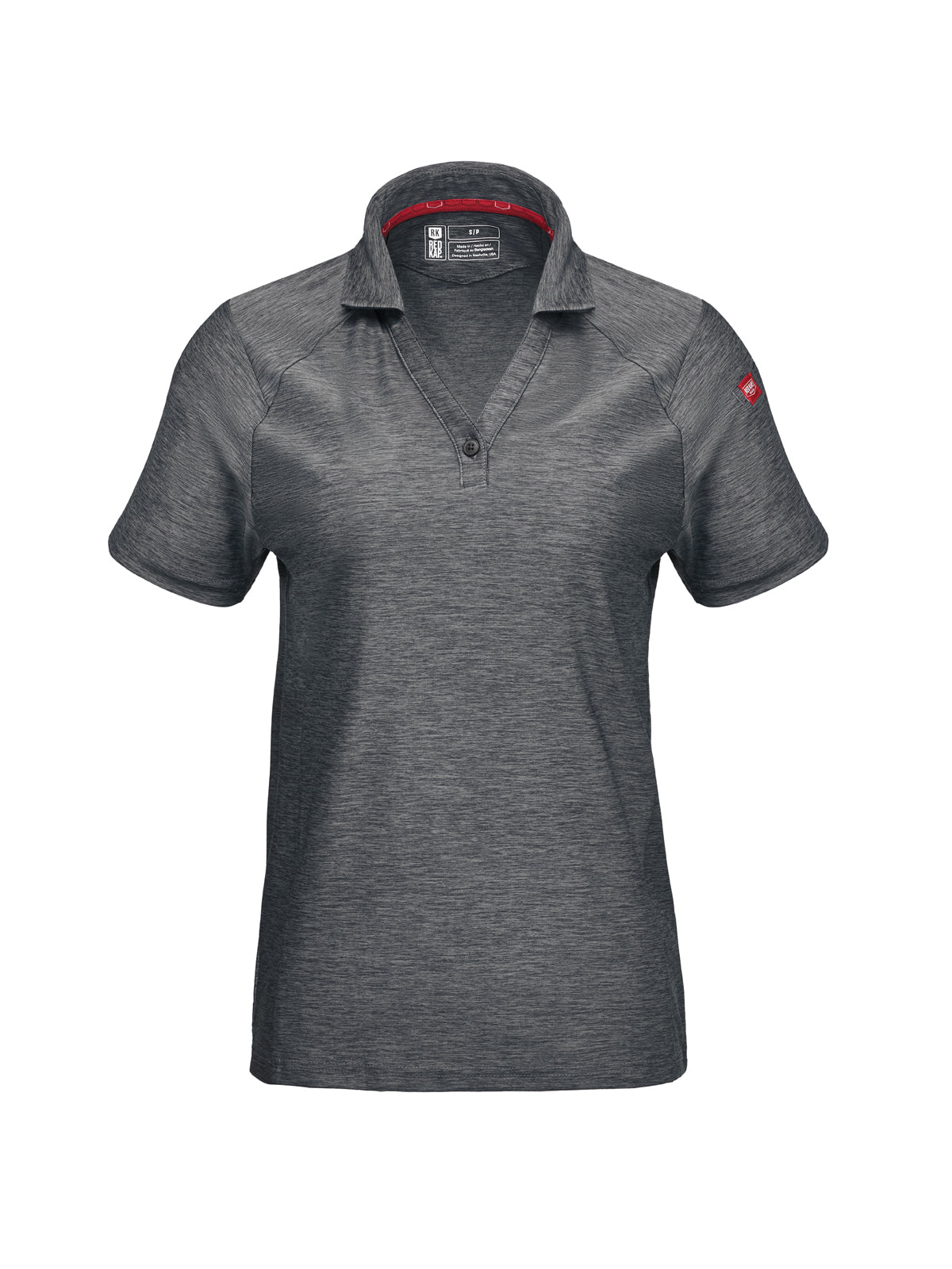 Women's Pocketless Cooling Stretch Jersey Polo - TCW1 - Grey Heather