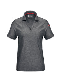Women's Pocketless Cooling Stretch Jersey Polo - TCW1 - Grey Heather