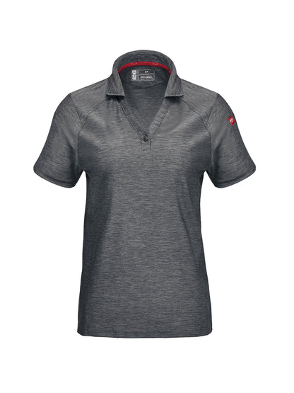 Women's Pocketless Cooling Stretch Jersey Polo - TCW1 - Grey Heather